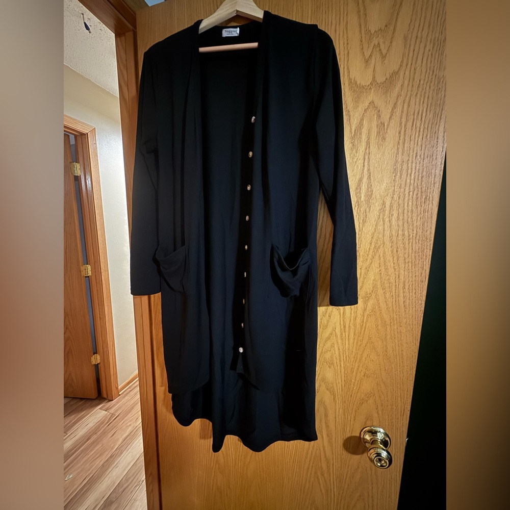 Black Long Sleeve Cardigan